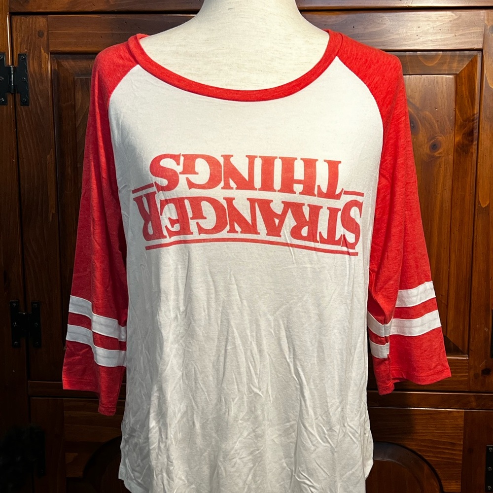 Netflix Red and White Stranger Things Tee